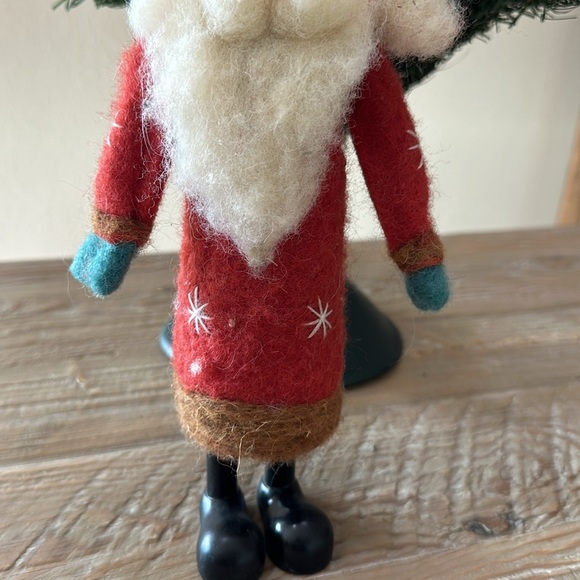 Wool Felt Santa w/Red Hat - Picture 3 of 13